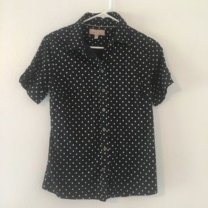 Banana republic short sleeve button up dress shirt